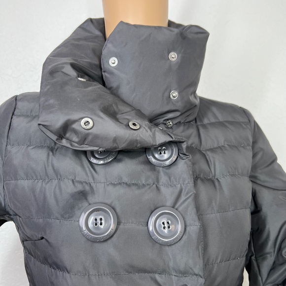 Betsey Johnson Down Jacket, Knee length double breasted button detailing XS Grey - Picture 4 of 16